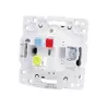 Łącznik pojedynczy dwubiegunowy podtynkowy czarny, 74x74mm - 8433325209407