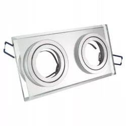 Oprawa Podtynkowa Halogenowa sufitowa szklana LED 2x GU10 ruchoma spot-5903002038154
