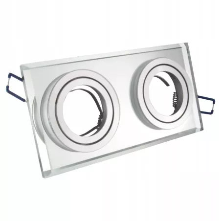 Oprawa Podtynkowa Halogenowa sufitowa szklana LED 2x GU10 ruchoma spot-5903002038154