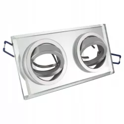 Oprawa Podtynkowa Halogenowa sufitowa szklana LED 2x GU10 ruchoma spot-5903002038154