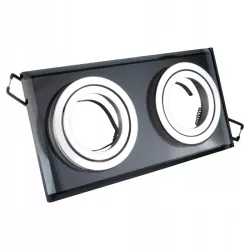 Oprawa Podtynkowa Halogenowa sufitowa szklana LED 2x GU10 ruchoma spot-5903002038161