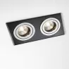 Oprawa Podtynkowa Halogenowa sufitowa szklana LED 2x GU10 ruchoma spot-5903002038161