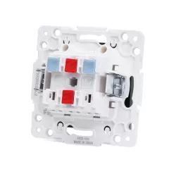 Łącznik podwójny jednobiegunowy podtynkowy czarny, 74x74mm - 8433325209414