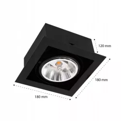 Oprawa GU10 Halogenowa AR111 LED RUCHOMA sufitowa-5908263388345