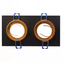 OPRAWA HALOGENOWA lampa LED SUFITOWA STAŁA GU10 MR16 czarna złota-5908263388321