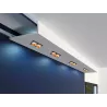 OPRAWA HALOGENOWA lampa LED SUFITOWA STAŁA GU10 MR16 czarna złota-5908263388321