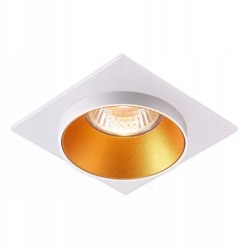 OPRAWA HALOGENOWA lampa LED SUFITOWA STAŁA GU10 MR16 biała złota-5908263388307