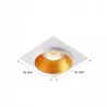 OPRAWA HALOGENOWA lampa LED SUFITOWA STAŁA GU10 MR16 biała złota-5908263388307