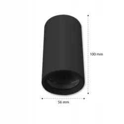 OPRAWA NATYNKOWA HALOGENOWA LED SUFITOWA GU10 NOWOCZESNA TUBA OKRĄGŁA-5903002036051