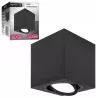 Oprawa Halogenowa Sufitowa Lampa Natynkowa GU10 Tuba LED czarna kwadratowa-5908263384538