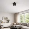 Oprawa Halogenowa Sufitowa Lampa Natynkowa GU10 Tuba LED czarna kwadratowa-5908263384538