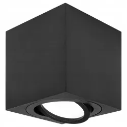 Oprawa Halogenowa Sufitowa Lampa Natynkowa GU10 Tuba LED czarna kwadratowa-5908263384538