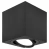 Oprawa Halogenowa Sufitowa Lampa Natynkowa GU10 Tuba LED czarna kwadratowa-5908263384538