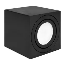 Oprawa Halogenowa Sufitowa Lampa Natynkowa GU10 Tuba LED czarna kwadratowa-5908263384538