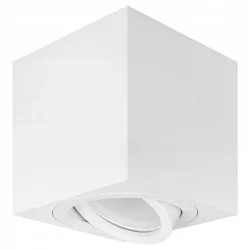 Oprawa Halogenowa Sufitowa Lampa Natynkowa GU10 Tuba LED biała kwadratowa-5908263384545