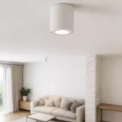 Oprawa Halogenowa sufitowa Natynkowa Tuba LED GU10 spot BIAŁA-5908263386471