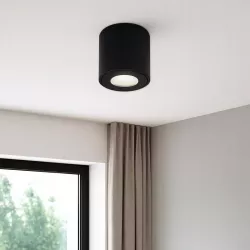 Oprawa Halogenowa lampa sufitowa Natynkowa Tuba LED GU10 spot CZARNA-5908263386488