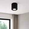 Oprawa Halogenowa lampa sufitowa Natynkowa Tuba LED GU10 spot CZARNA-5908263386488