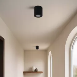 Oprawa Halogenowa lampa sufitowa Natynkowa Tuba LED GU10 spot CZARNA-5908263386488