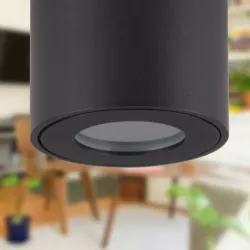 Oprawa Halogenowa lampa sufitowa Natynkowa Tuba LED GU10 spot CZARNA-5908263386488