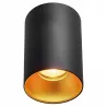 Oprawa Halogenowa sufitowa Natynkowa Tuba LED GU10 spot CZARNY ZŁOTY-5908263388369