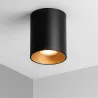 Oprawa Halogenowa sufitowa Natynkowa Tuba LED GU10 spot CZARNY ZŁOTY-5908263388369