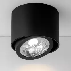 Oprawa Natynkowa lampa halogenowa GU10 AR111 LED RUCHOMA czarna-5908263388383