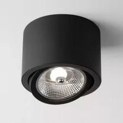 Oprawa Natynkowa lampa halogenowa GU10 AR111 LED RUCHOMA czarna-5908263388383