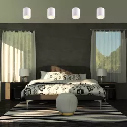 Oprawa Natynkowa Halogenowa Tuba LED GU10 spot sufitowa biała-5903002033425