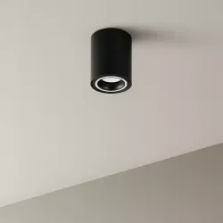 Oprawa Natynkowa Halogenowa Tuba LED GU10 spot sufitowa czarna-5903002033418