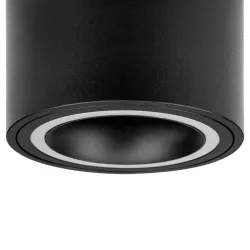 Oprawa Natynkowa Halogenowa Tuba LED GU10 spot sufitowa czarna-5903002033418