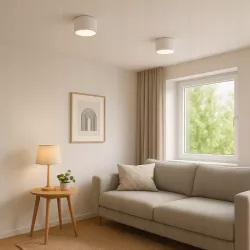 Oprawa Natynkowa okrągła GX53 Halogenowa Tuba LED sufitowa biała-5904703010647
