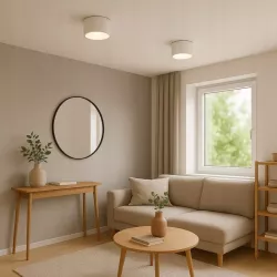 Oprawa Natynkowa okrągła GX53 Halogenowa Tuba LED sufitowa biała-5904703010647