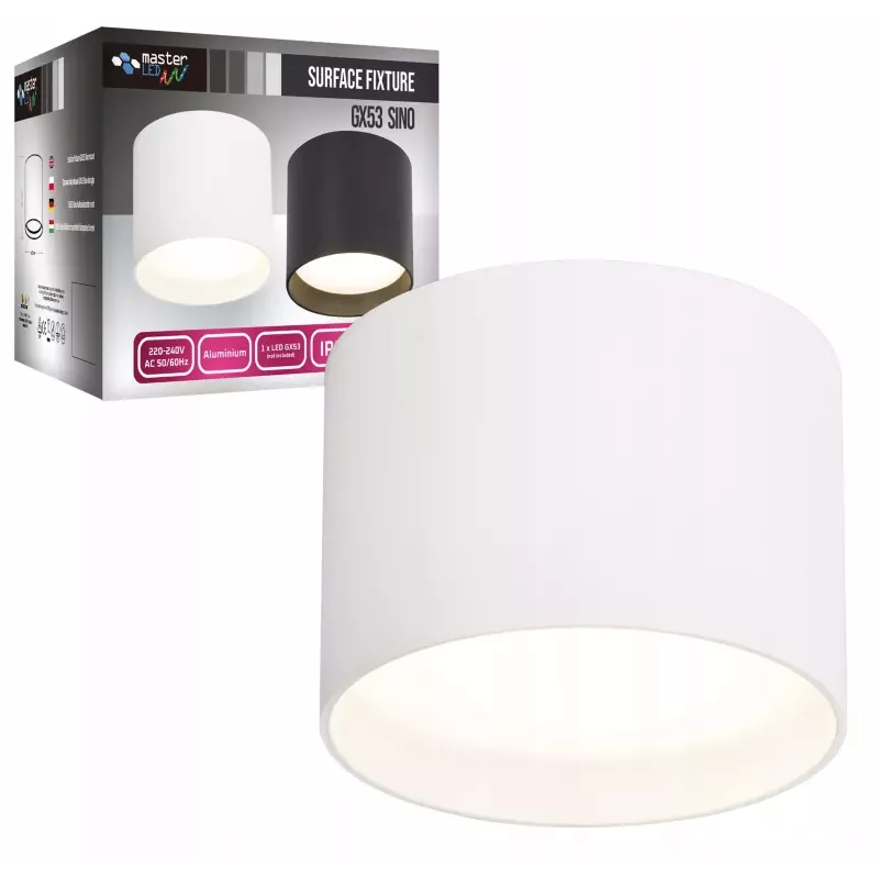 Oprawa Natynkowa Halogenowa Tuba LED GU10 ruchoma spot sufitowa biała-5904703010272