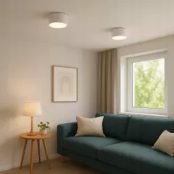 Oprawa Natynkowa Halogenowa Tuba LED GU10 ruchoma spot sufitowa biała-5904703010272