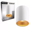 Oprawa Halogenowa spot sufitowa Natynkowa Tuba LED GU10 spot BIAŁY ZŁOTY-5904703009955