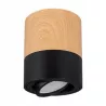 LAMPKA NATYNKOWA CZARNY MAT DREWNO 9W REGULOWANA 15 STOPNI-5904703013693