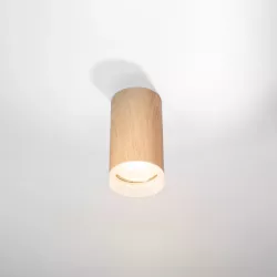 Oprawa Natynkowa GU10 DREWNO Halogenowa Tuba LED sufitowa-5904703013594