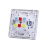 Łącznik podwójny dwubiegunowy podtynkowy biały, 82x82mm - 8433325209629
