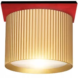 OPRAWA NATYNKOWA LED SUFITOWA GISELE GX53 ZŁOTA IP20 SPOT TUBA SUFITOWA-5904703020028