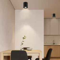 Oprawa Natynkowa Halogenowa Tuba LED GU10 spot sufitowa CZARNA wodoodporna-5904703021698