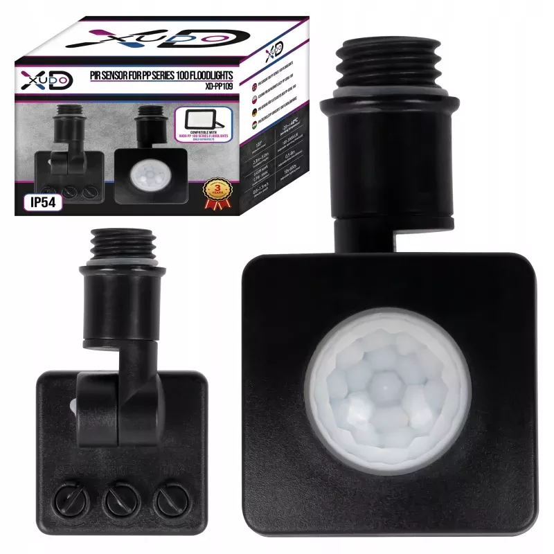 Czujnik PIR do HALOGENU LED naświetlacz lampa ZEWNĘTRZNY IP65-5904703012306