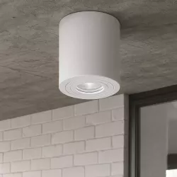 Oprawa Natynkowa Halogenowa Tuba LED GU10 spot sufitowa biała wodoodporna-5904703021681