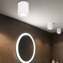 Oprawa Natynkowa Halogenowa Tuba LED GU10 spot sufitowa biała wodoodporna-5904703021681