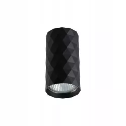 Czarna lampa sufitowa tuba GU10 Glamour-5904703022053