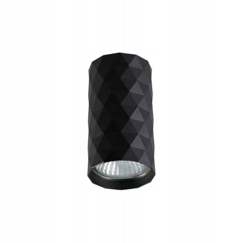 Czarna lampa sufitowa tuba GU10 Glamour-5904703022053