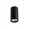 Czarna lampa sufitowa tuba GU10 Glamour-5904703022053