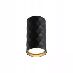 Czarna lampa sufitowa tuba GU10 Glamour-5904703022053