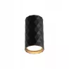 Czarna lampa sufitowa tuba GU10 Glamour-5904703022053