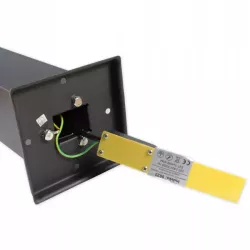 LAMPA DO OGRODU ZEWNĘTRZNA LED CZARNY E27 45CM KWADRAT-5903002033760